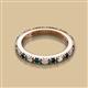 2 - Gracie 2.70 mm Round Blue Diamond and White Lab Grown Diamond Eternity Band 