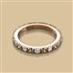 2 - Gracie 2.70 mm Round Smoky Quartz and Lab Grown Diamond Eternity Band 