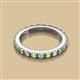 2 - Gracie 2.70 mm Round Peridot and Lab Grown Diamond Eternity Band 