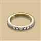 2 - Gracie 2.70 mm Round Tanzanite and Diamond Eternity Band 