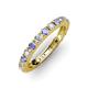3 - Gracie 2.70 mm Round Tanzanite and Diamond Eternity Band 