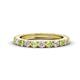 1 - Gracie 2.70 mm Round Peridot and Diamond Eternity Band 