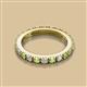 2 - Gracie 2.70 mm Round Peridot and Diamond Eternity Band 
