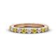 1 - Gracie 2.70 mm Round Yellow and White Diamond Eternity Band 