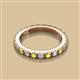 2 - Gracie 2.70 mm Round Yellow and White Diamond Eternity Band 