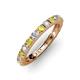 3 - Gracie 2.70 mm Round Yellow and White Diamond Eternity Band 