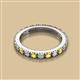 2 - Gracie 2.70 mm Round Yellow Sapphire and Diamond Eternity Band 