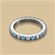 2 - Gracie 2.70 mm Round Blue Topaz and Diamond Eternity Band 