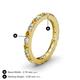 4 - Gracie 2.70 mm Round Citrine and Diamond Eternity Band 