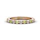 1 - Gracie 2.70 mm Round Peridot and Diamond Eternity Band 