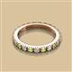 2 - Gracie 2.70 mm Round Peridot and Diamond Eternity Band 