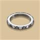 2 - Gracie 2.70 mm Round Black and White Diamond Eternity Band 