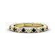1 - Gracie 2.70 mm Round Black and White Diamond Eternity Band 