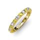3 - Gracie 2.70 mm Round Yellow and White Diamond Eternity Band 
