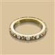 2 - Gracie 2.70 mm Round Smoky Quartz and Diamond Eternity Band 