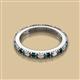 2 - Gracie 2.70 mm Round London Blue Topaz and Diamond Eternity Band 