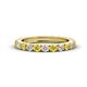 1 - Gracie 2.70 mm Round Yellow Sapphire and Diamond Eternity Band 
