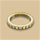 2 - Gracie 2.70 mm Round Yellow Sapphire and Diamond Eternity Band 