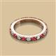 2 - Gracie 2.70 mm Round Ruby and Diamond Eternity Band 