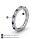 4 - Gracie 2.70 mm Round Blue Sapphire and Diamond Eternity Band 