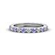 1 - Gracie 2.70 mm Round Tanzanite and Diamond Eternity Band 