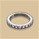 2 - Gracie 2.70 mm Round Tanzanite and Diamond Eternity Band 