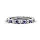 1 - Gracie 2.70 mm Round Iolite and Diamond Eternity Band 