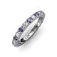 3 - Gracie 2.70 mm Round Iolite and Diamond Eternity Band 