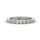 1 - Gracie 2.70 mm Round Peridot and Diamond Eternity Band 
