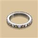 2 - Gracie 2.70 mm Round Smoky Quartz and Diamond Eternity Band 