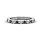 1 - Gracie 2.70 mm Round Diamond and Lab Created Alexandrite Eternity Band 