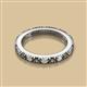 2 - Gracie 2.70 mm Round Diamond and Lab Created Alexandrite Eternity Band 