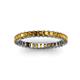 3 - Allie 2.50 mm Princess Cut Citrine Eternity Band 