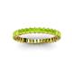 3 - Allie 2.50 mm Princess Cut Peridot Eternity Band 