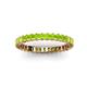 3 - Allie 2.50 mm Princess Cut Peridot Eternity Band 