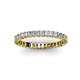 3 - Allie 2.50 mm Princess Cut Diamond Eternity Band 