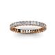 3 - Allie 2.50 mm Princess Cut Diamond Eternity Band 