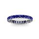 3 - Allie 3.00 mm Princess Cut Blue Sapphire Eternity Band 