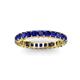 3 - Allie 3.00 mm Princess Cut Blue Sapphire Eternity Band 