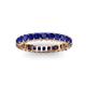 3 - Allie 3.00 mm Princess Cut Blue Sapphire Eternity Band 