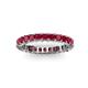 3 - Allie 3.00 mm Princess Cut Ruby Eternity Band 