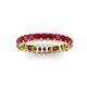 3 - Allie 3.00 mm Princess Cut Ruby Eternity Band 