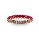 3 - Allie 3.00 mm Princess Cut Ruby Eternity Band 