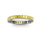 3 - Allie 3.00 mm Princess Cut Yellow Sapphire Eternity Band 
