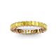 3 - Allie 3.00 mm Princess Cut Yellow Sapphire Eternity Band 