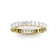 3 - Allie 3.00 mm Princess Cut White Sapphire Eternity Band 