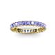3 - Allie 3.00 mm Princess Cut Tanzanite Eternity Band 