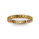 3 - Allie 3.00 mm Princess Cut Citrine Eternity Band 