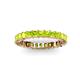 3 - Allie 3.00 mm Princess Cut Peridot Eternity Band 