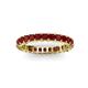 3 - Allie 3.00 mm Princess Cut Red Garnet Eternity Band 